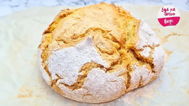 Быстрый хлеб без дрожжей в духовке 