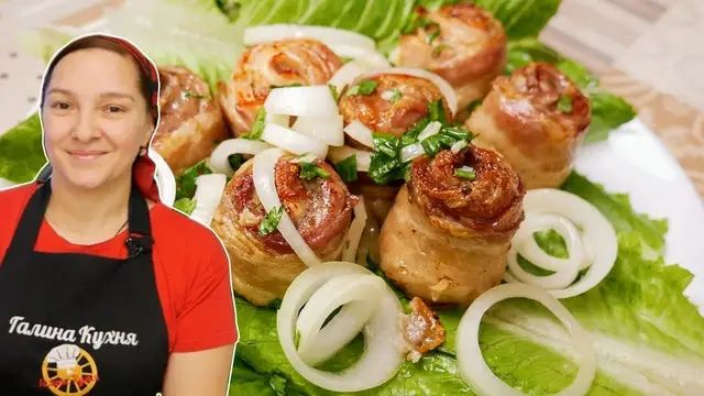 Сочные мясные рулетики из духовки