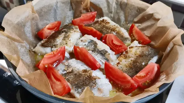 Жареный хек