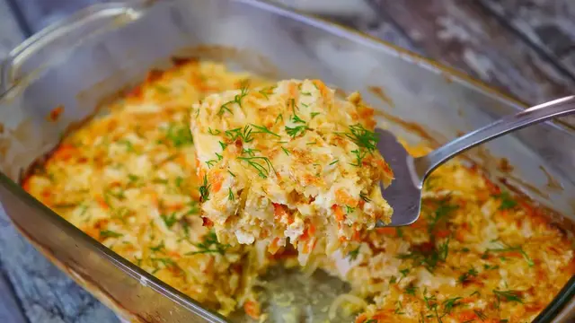 Вкусная запеканка на ужин