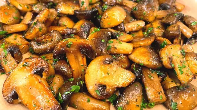 Очень вкусные жареные шампиньоны