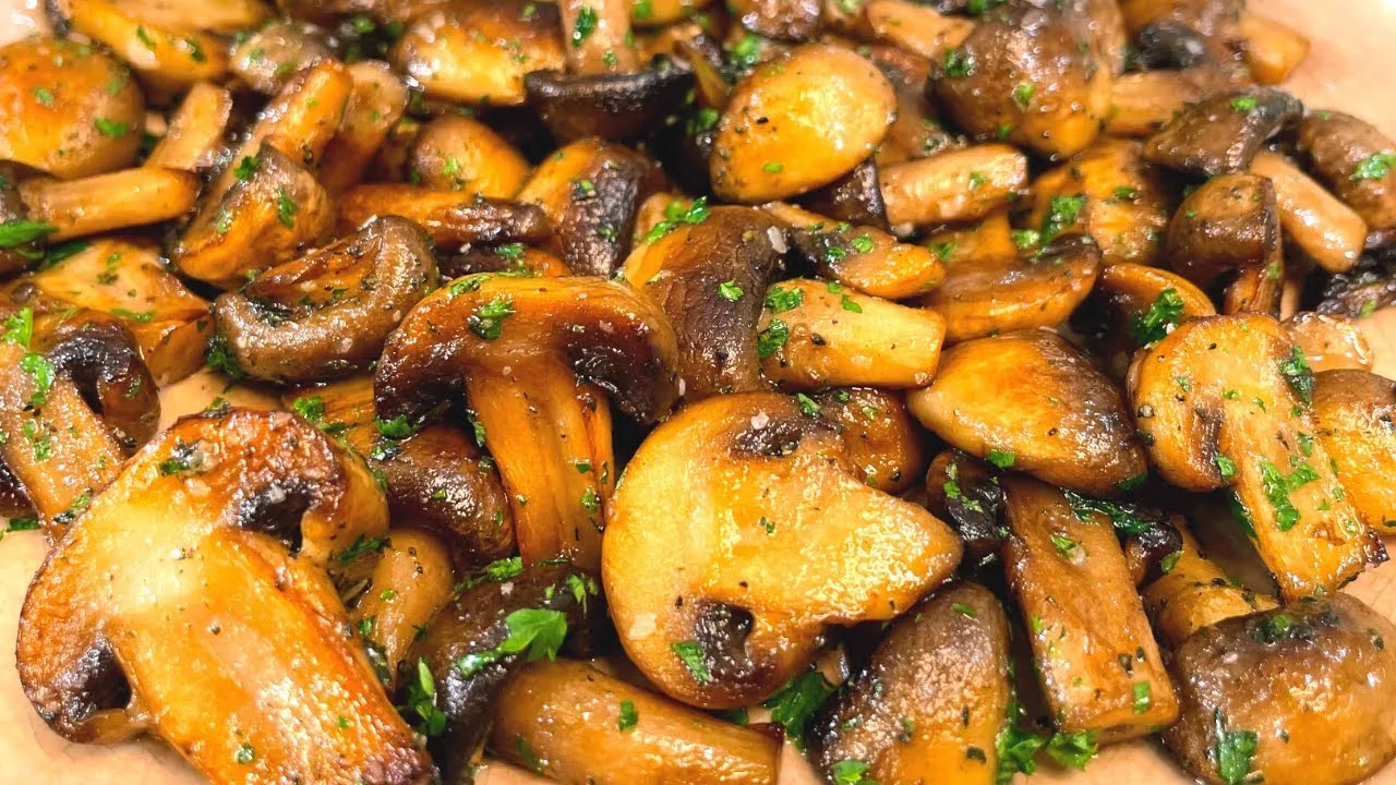 Очень вкусные жареные шампиньоны