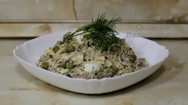 Нереально вкусный салат с тунцом и сыром