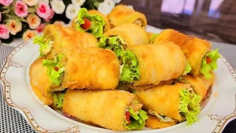 Рулетики из кабачков с сыром и зеленью