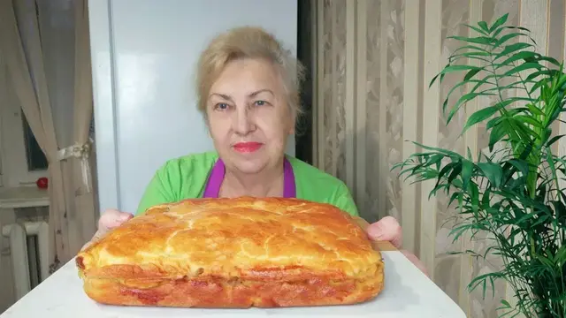 Пирог с мясом и картофелем