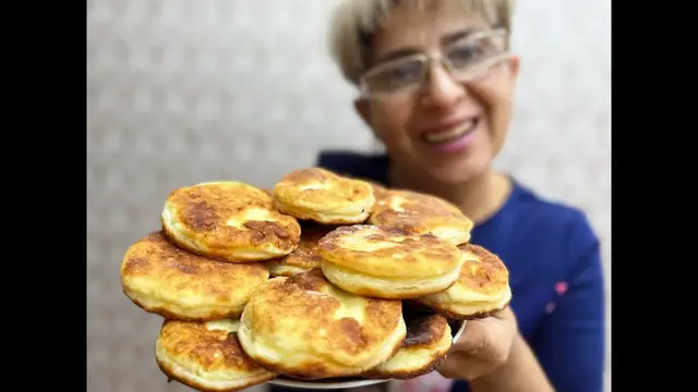 Творожные оладьи на завтрак