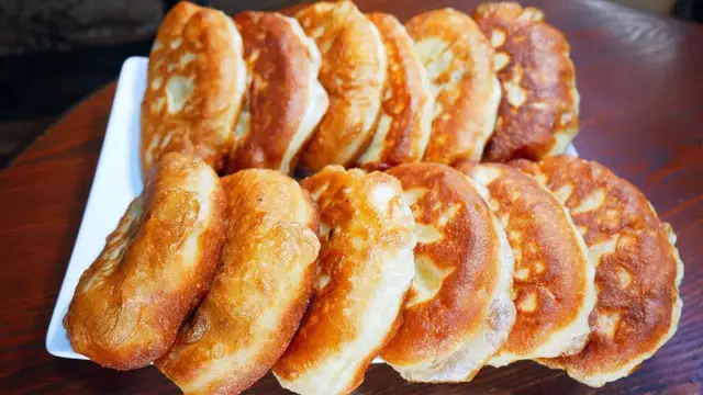 Пышные пирожки с грибами