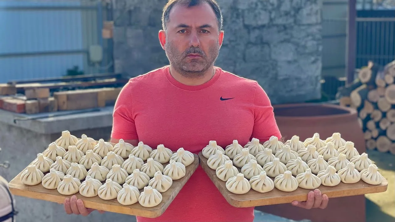 Хинкали домашние, традиционные кавказские