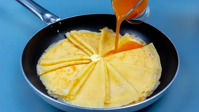 Блины в апельсиновом соке