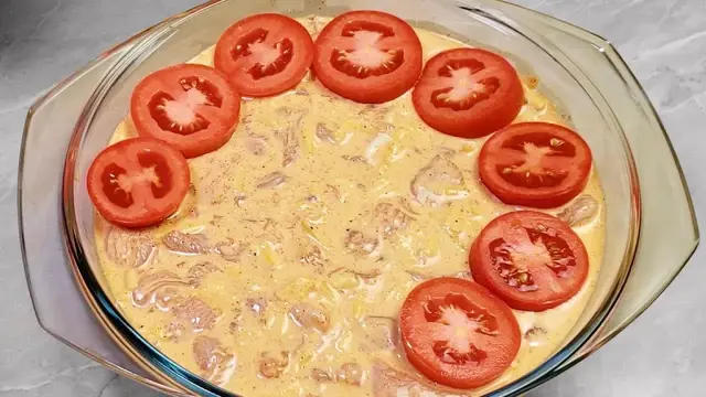 Мясная запеканка с овощами