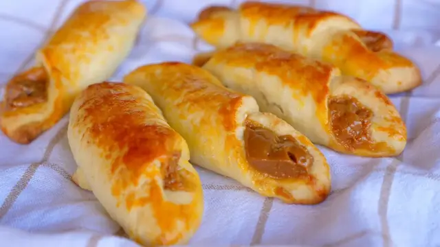 Булочки со сгущенкой к чаю