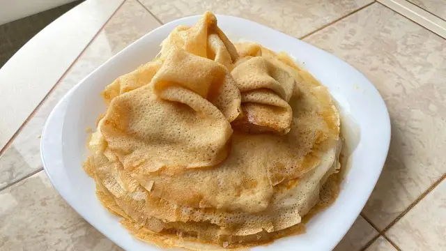 Блины нежные, тонкие очень вкусные