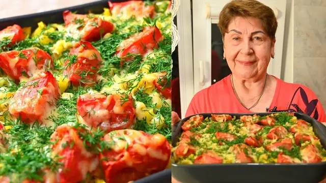 Ленивый и быстрый пирог из лапши