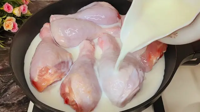 Куриные ножки в молоке