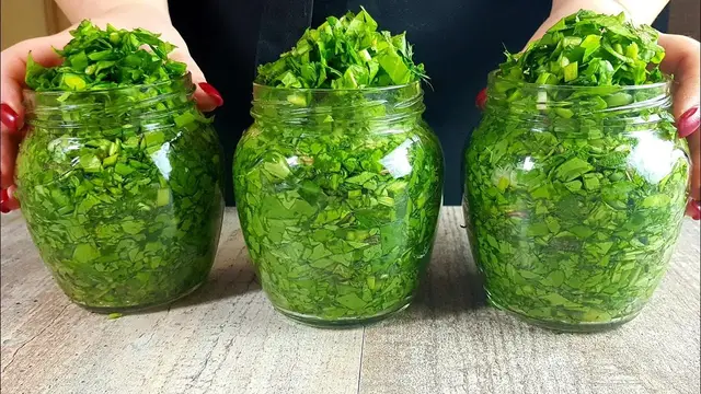 Вкусная заготовка щавеля на зиму