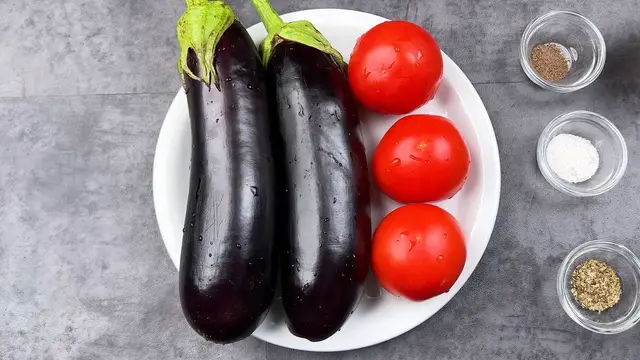 Самая быстрая закуска из баклажанов