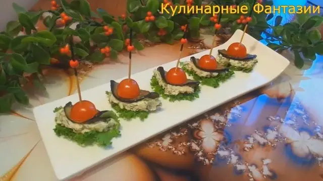 Отличная закусочка с баклажанами и салатик с фасолью