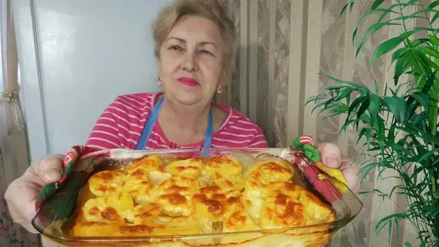 Нежная рыба с картофелем под сырным соусом