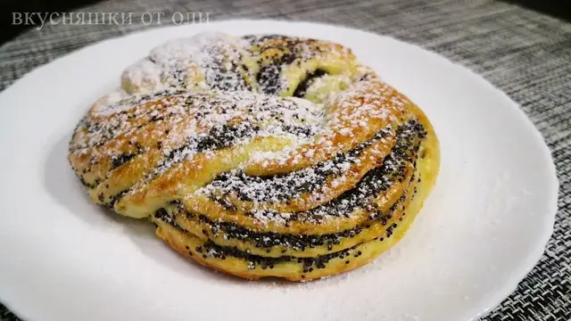 Булочки с маком без дрожжей