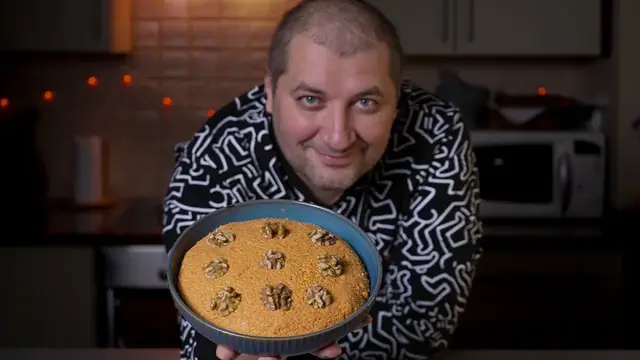 Вкусный салат с грецкими орехами