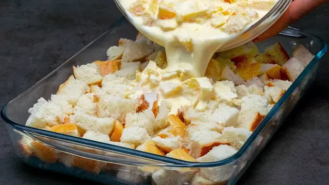 Апельсиновый пирог из хлеба и яиц