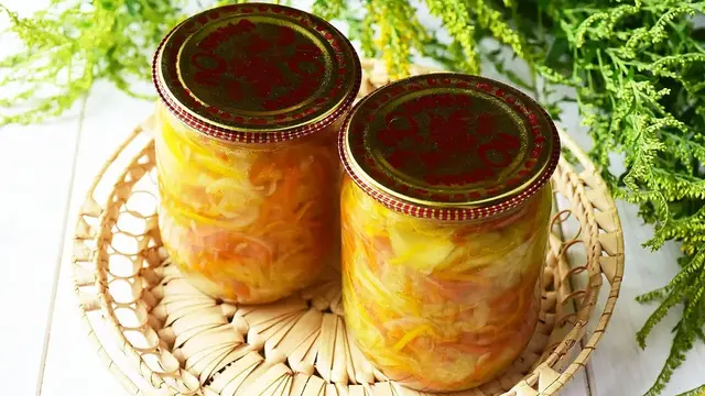 Кабачковый салат «Загадка» на зиму