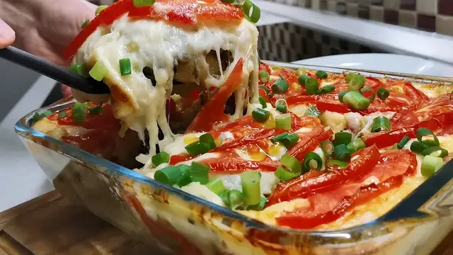 Запеканка из фарша и картошки