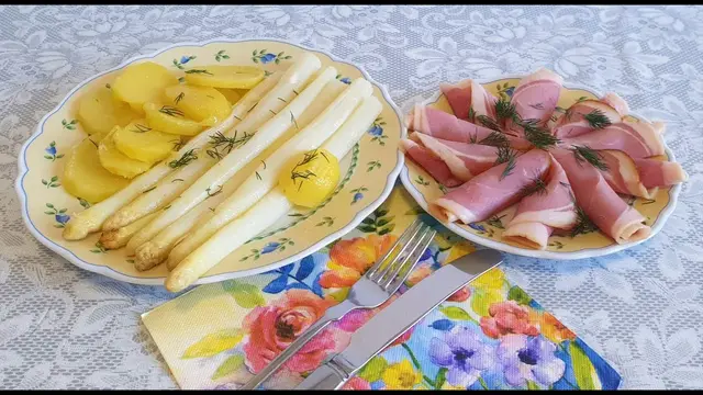 Спаржа на обед из духовки