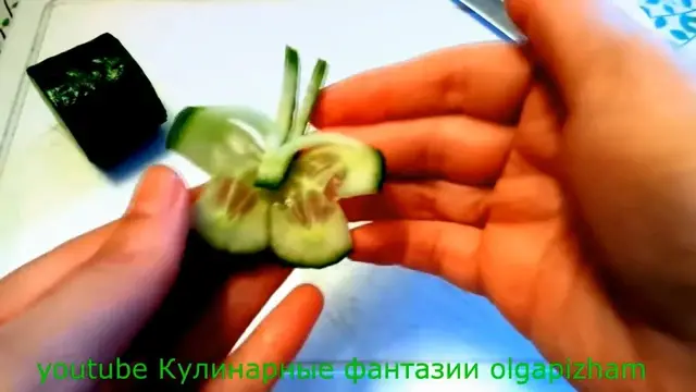 10 способов нарезки огурцов 