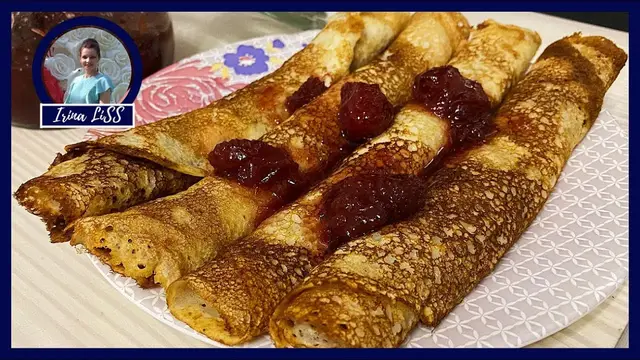 Творожные блинчики с дырочками на молоке