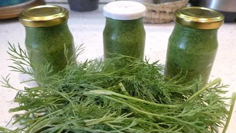 Паста из молодого укропа