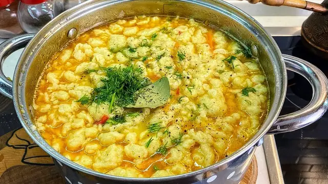 Лёгкий и вкусный куриный суп 