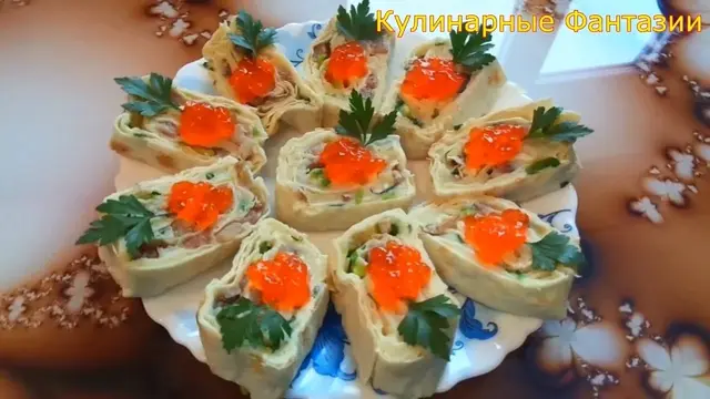 Закуска с селедкой на праздничный стол 