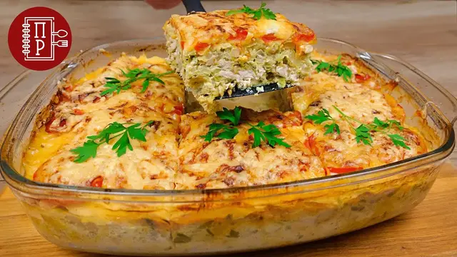 Запеканка из кабачков с мясом