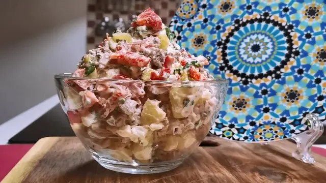 Салат с мясом и острым перцем 
