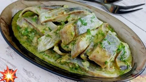 Вкусная маринованная селедка