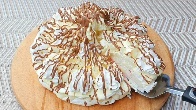 Бисквитный десерт к чаю