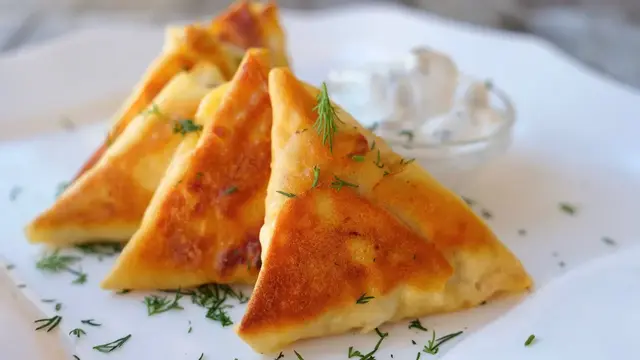 Домашние блинчики с мясом