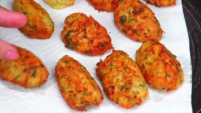 Ленивые картофельные котлеты без муки с начинкой