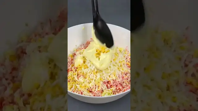 Закуска из крабовых палочек