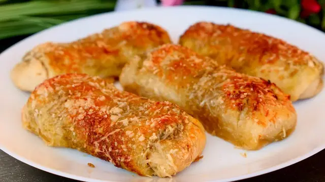 Куринные рулетики в духовке