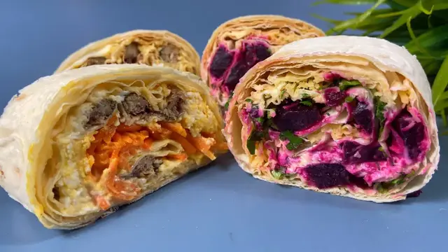Любимые закуски из лаваша