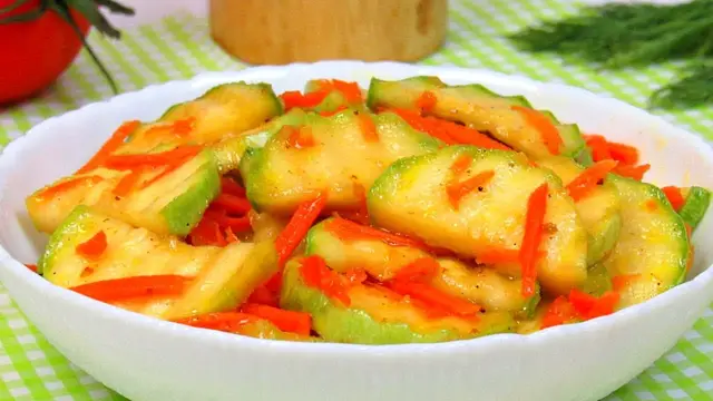 Маринованные кабачки по-корейски