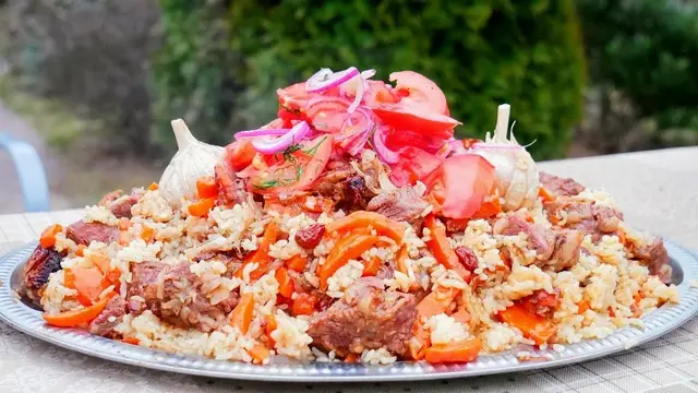 Плов с телятиной в мультиварке