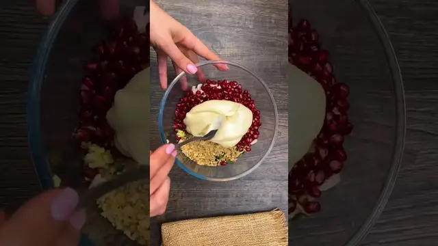 Очень вкусный салат с куриной грудкой и гранатом