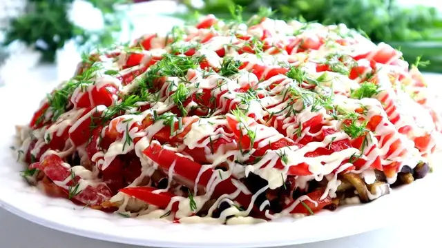 Очень вкусный салат из простых продуктов