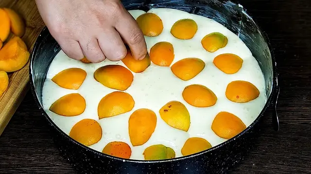Вкусный пирог с абрикосами