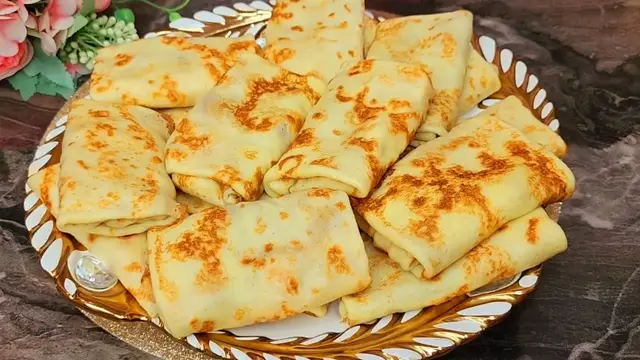 Блинчики с ветчиной и сыром