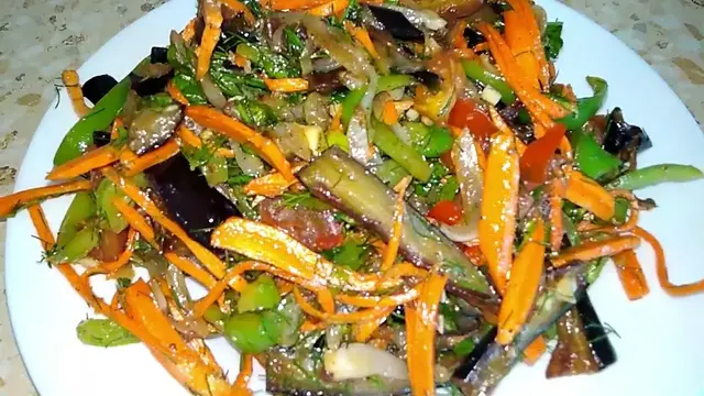 Безумно вкусный салат баклажаны по-корейски
