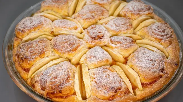 Потрясающий яблочный пирог к чаю 